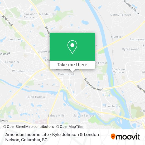 Mapa de American Income Life - Kyle Johnson & London Nelson