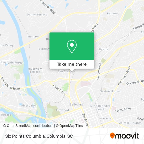 Six Points Columbia map