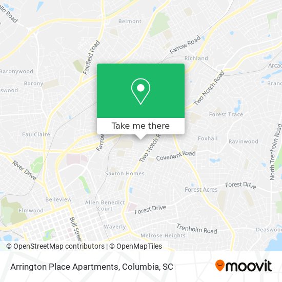 Arrington Place Apartments map