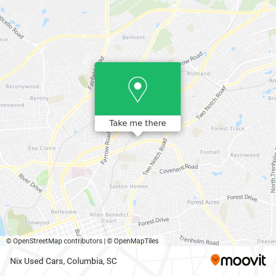 Nix Used Cars map