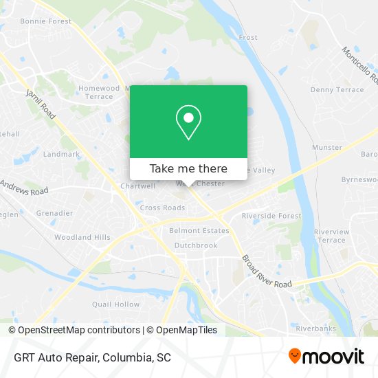 Mapa de GRT Auto Repair
