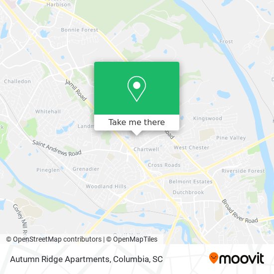 Mapa de Autumn Ridge Apartments