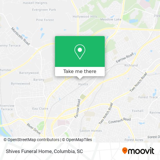 Mapa de Shives Funeral Home