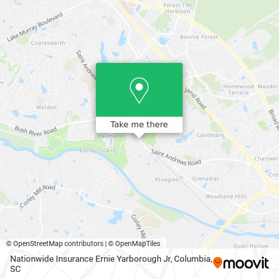 Nationwide Insurance Ernie Yarborough Jr map