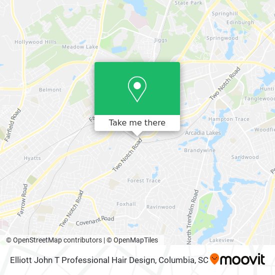 Elliott John T Professional Hair Design map
