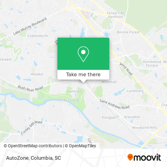 AutoZone map
