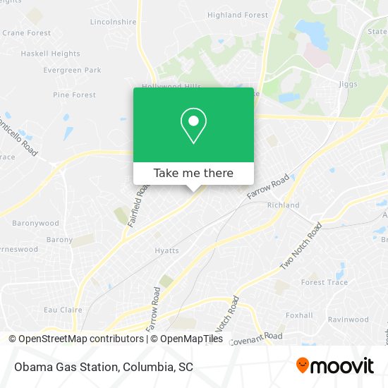 Obama Gas Station map