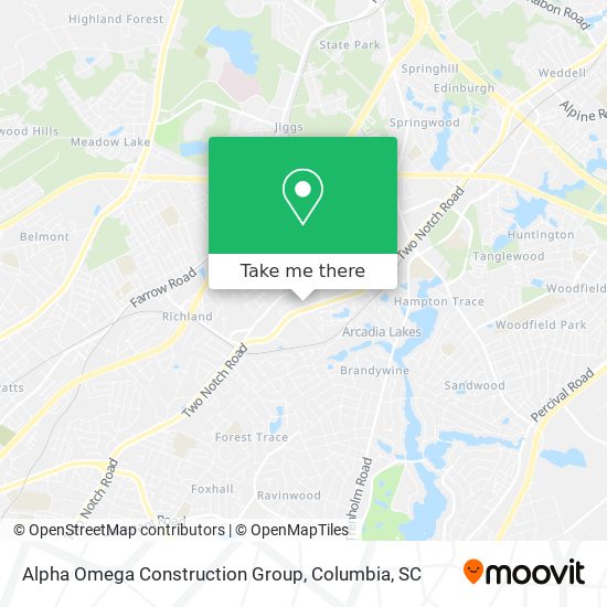 Alpha Omega Construction Group map