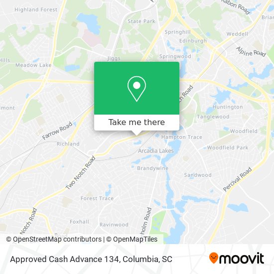 Approved Cash Advance 134 map