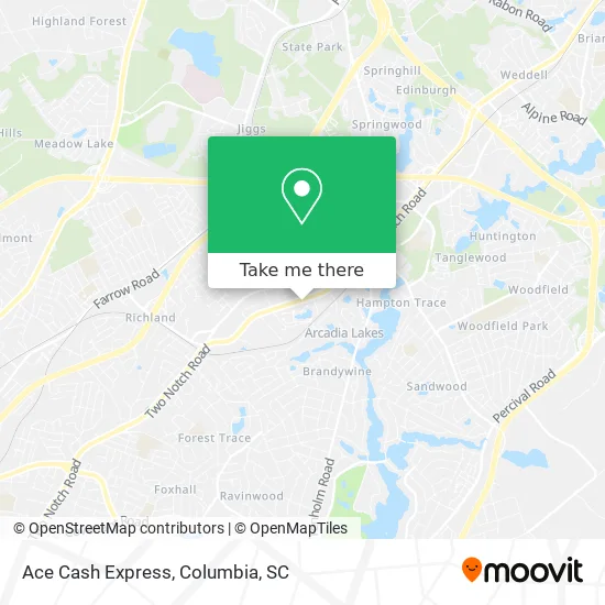 Ace Cash Express map