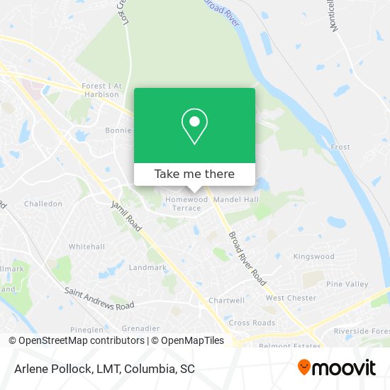 Arlene Pollock, LMT map