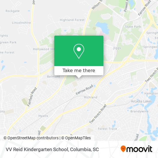 Mapa de VV Reid Kindergarten School