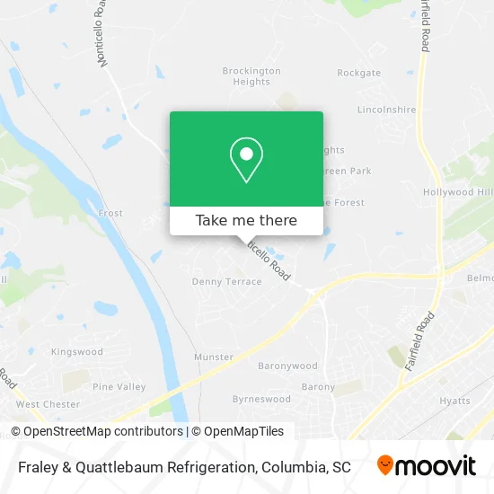 Fraley & Quattlebaum Refrigeration map