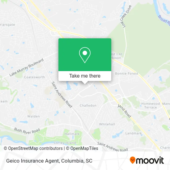 Geico Insurance Agent map