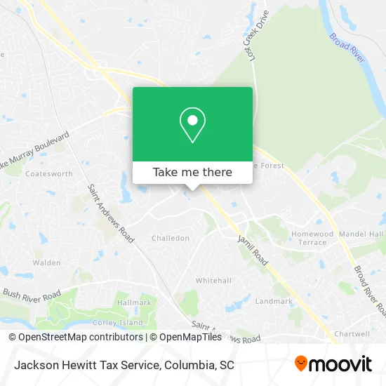 Jackson Hewitt Tax Service map