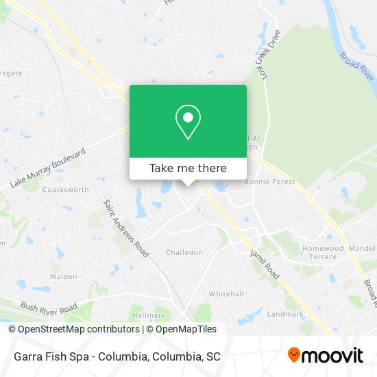 Mapa de Garra Fish Spa - Columbia
