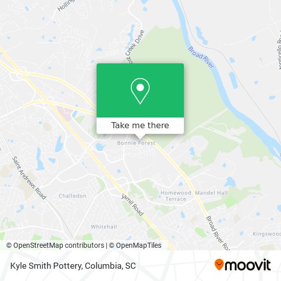 Kyle Smith Pottery map