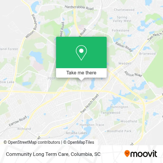 Community Long Term Care map