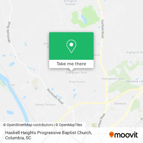 Haskell Heights Progressive Baptist Church map