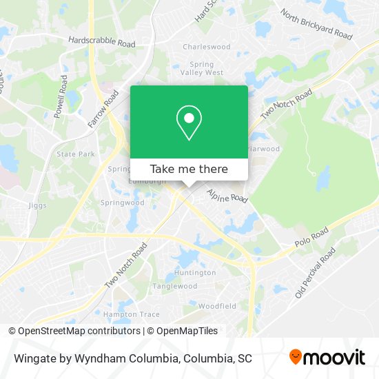 Wingate by Wyndham Columbia map