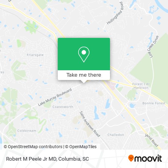 Robert M Peele Jr MD map
