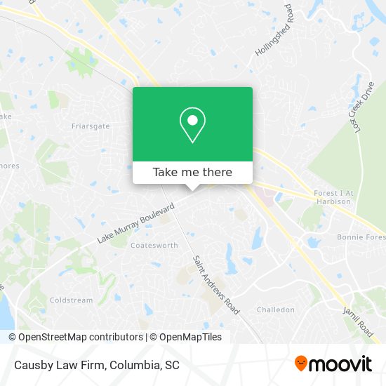 Causby Law Firm map