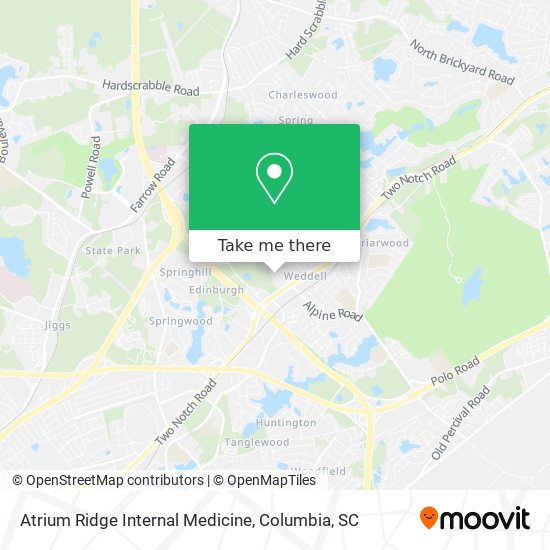 Mapa de Atrium Ridge Internal Medicine