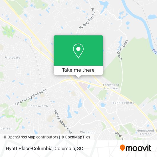 Mapa de Hyatt Place-Columbia