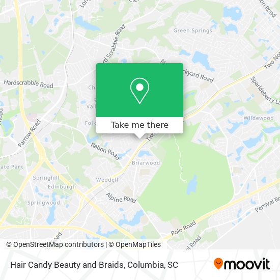 Mapa de Hair Candy Beauty and Braids