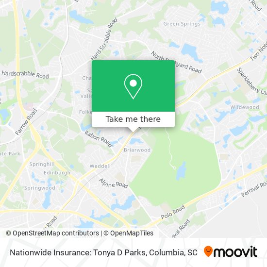 Nationwide Insurance: Tonya D Parks map