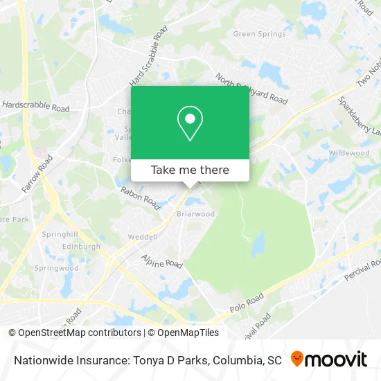 Nationwide Insurance: Tonya D Parks map