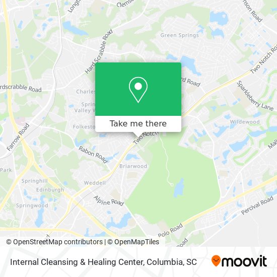 Internal Cleansing & Healing Center map