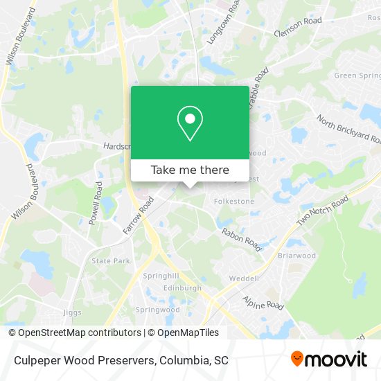 Culpeper Wood Preservers map