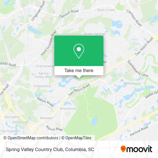 Spring Valley Country Club map