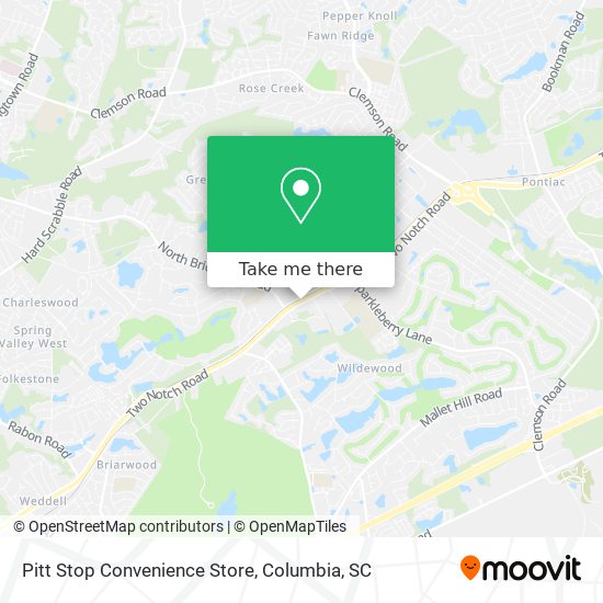 Pitt Stop Convenience Store map