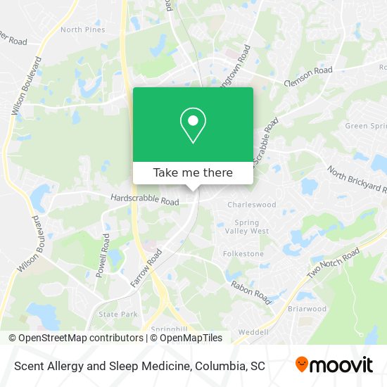 Mapa de Scent Allergy and Sleep Medicine