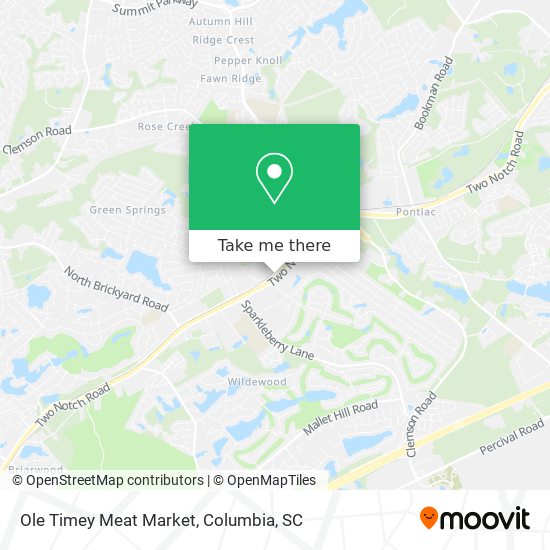 Ole Timey Meat Market map