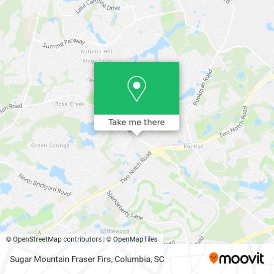 Sugar Mountain Fraser Firs map