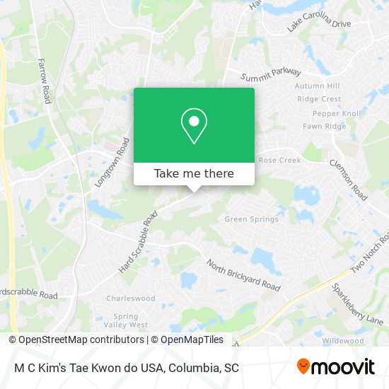 M C Kim's Tae Kwon do USA map