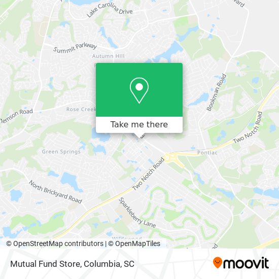 Mapa de Mutual Fund Store