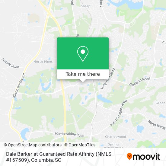 Mapa de Dale Barker at Guaranteed Rate Affinity (NMLS #157509)