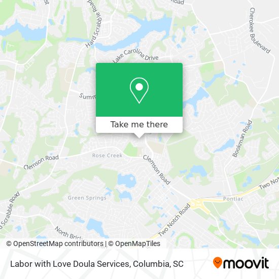 Mapa de Labor with Love Doula Services