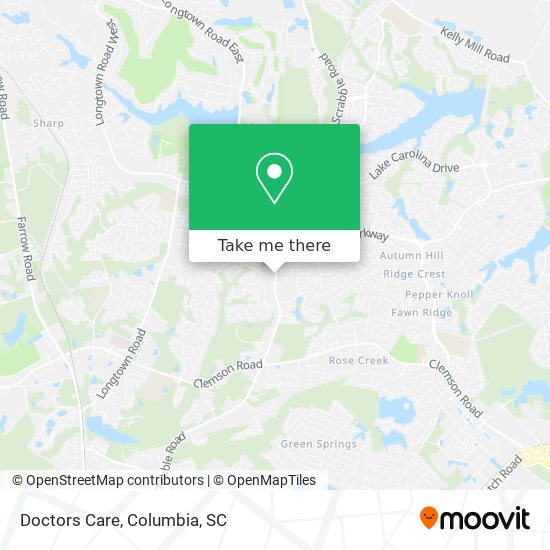 Doctors Care map