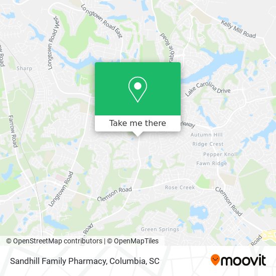 Sandhill Family Pharmacy map