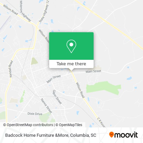 Mapa de Badcock Home Furniture &More