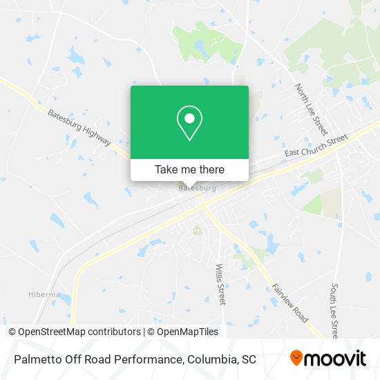 Palmetto Off Road Performance map