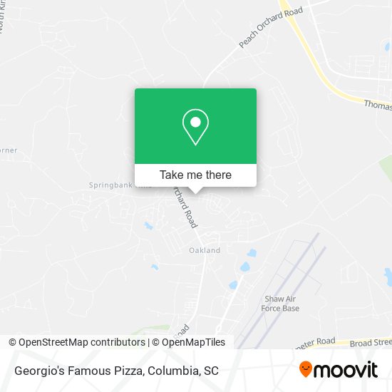 Georgio's Famous Pizza map