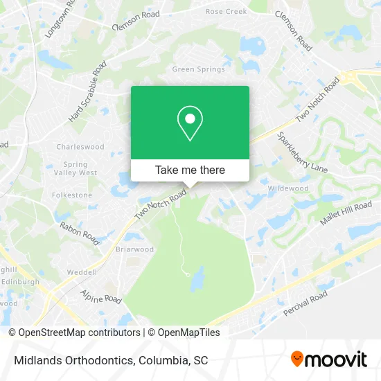 Midlands Orthodontics map
