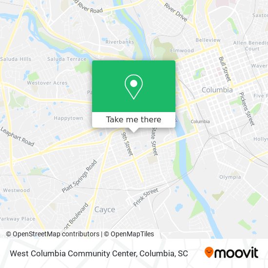 West Columbia Community Center map