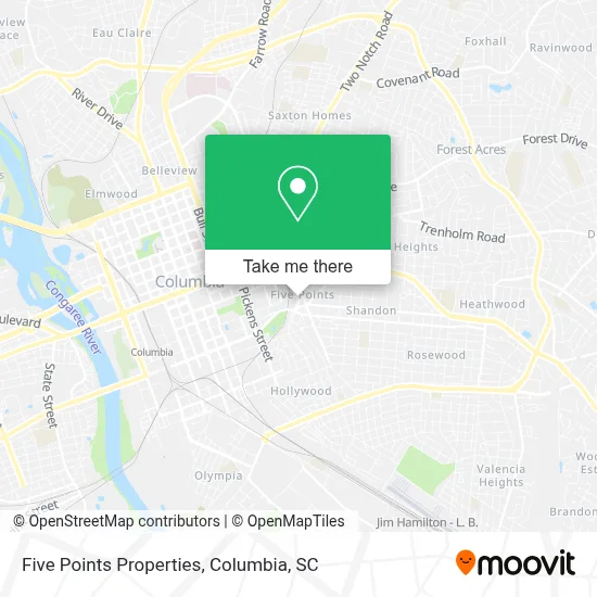 Five Points Properties map